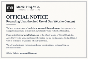 Official Notice On Website Content